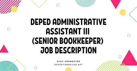 Senior Administrative Assistant III .